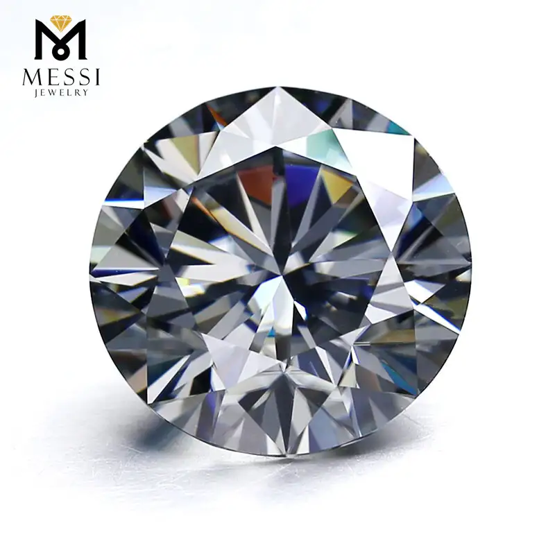 Gioielli Messi - Prezzo all'ingrosso di gioielli Messi Moissanite Diamond 4mm ~ 10 mm rotonda moissanite grigio taglio brillante 1