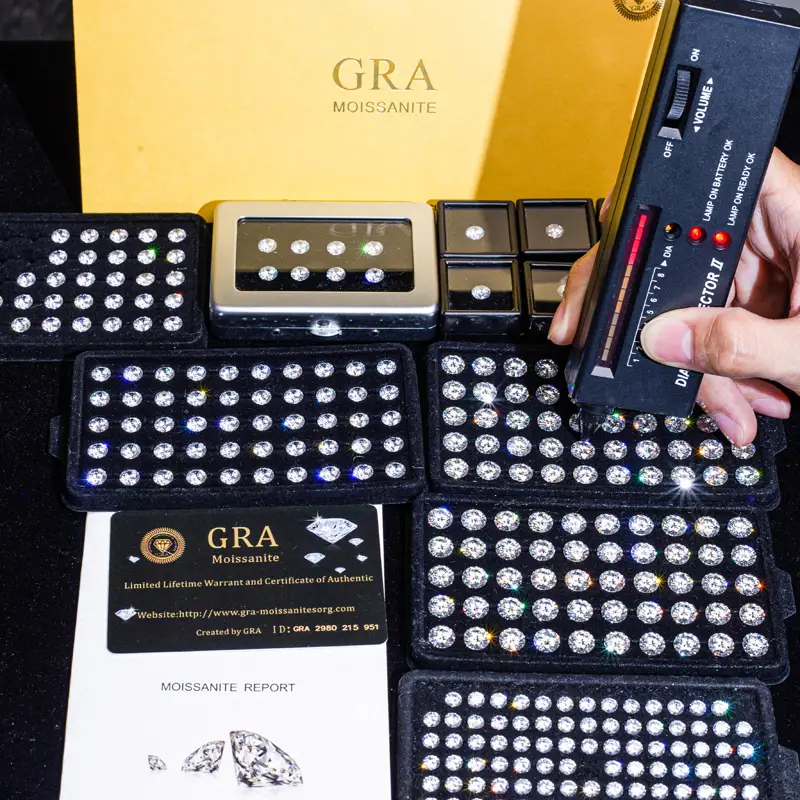 Gioielli Messi - Gioielli Messi grade di diamanti moissanite D ef ef gh moissanite sciolto 1