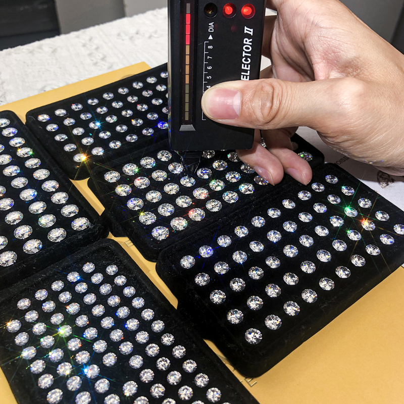 Messi Jewelry - Messi Jewelry GRA Moissanite Diamond Stone D EF GH Loose Moissanite Round 8