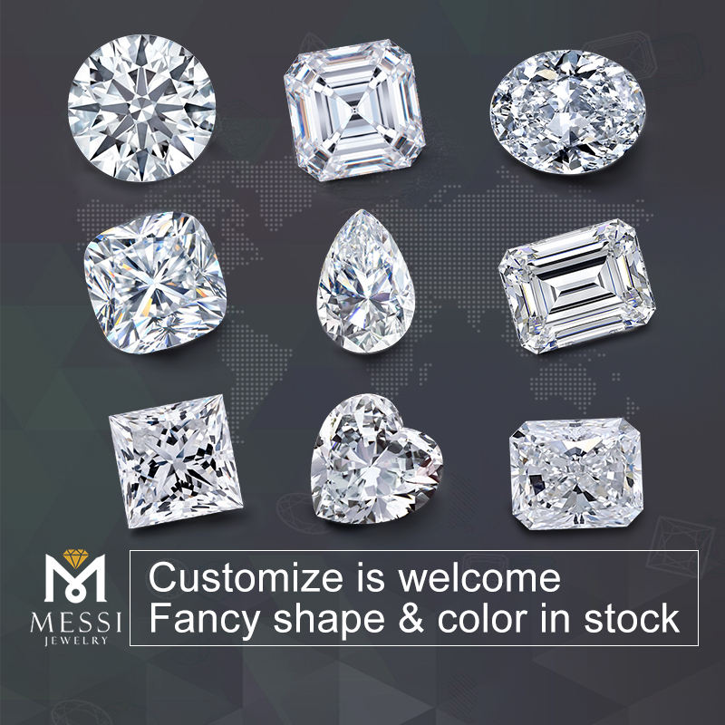 Messi Jewelry - Messi Jewelry GRA Moissanite Diamond Stone D EF GH Loose Moissanite Round 16