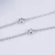 Messi Jewelry Lab Diamond Tennis Necklace - 14k Gold Cross Shape 4