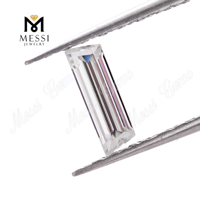 Messi Jewelry - Messi Jewelry tapper shape DEF color moissanite loose stones for ring making Wuzhou gems wholesale price Trillion Cut 14