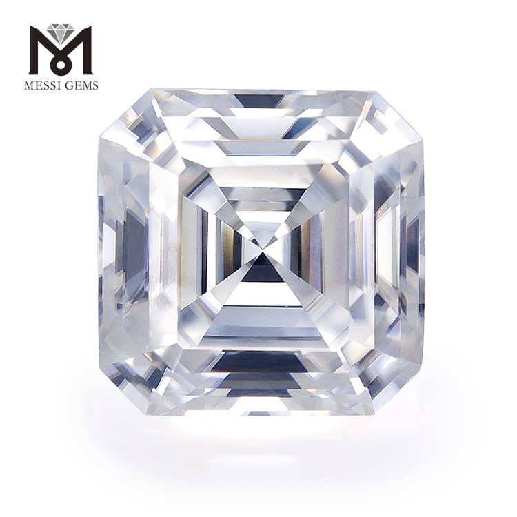 Messi Alahas - Messi Alahas Wholesale Presyo Whtie Loose Asscher Cut Moissanite Asscher 8