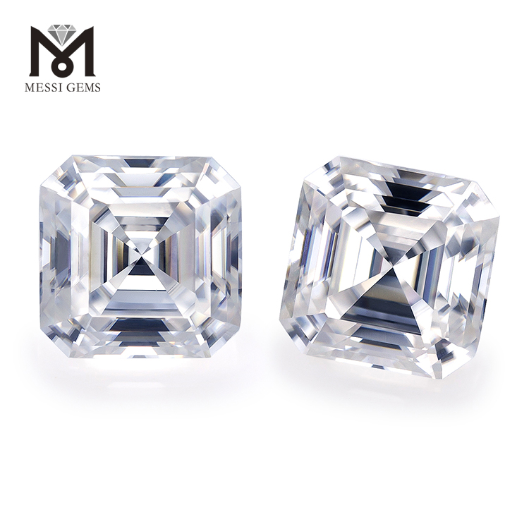 Messi Alahas - Messi Alahas Wholesale Presyo Whtie Loose Asscher Cut Moissanite Asscher 9