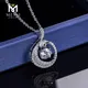 Messi Jewelry 18k Gold Moissanite Circle Colgante 4