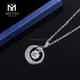 Messi Jewelry 18k Gold Moissanite Circle Colgante 5