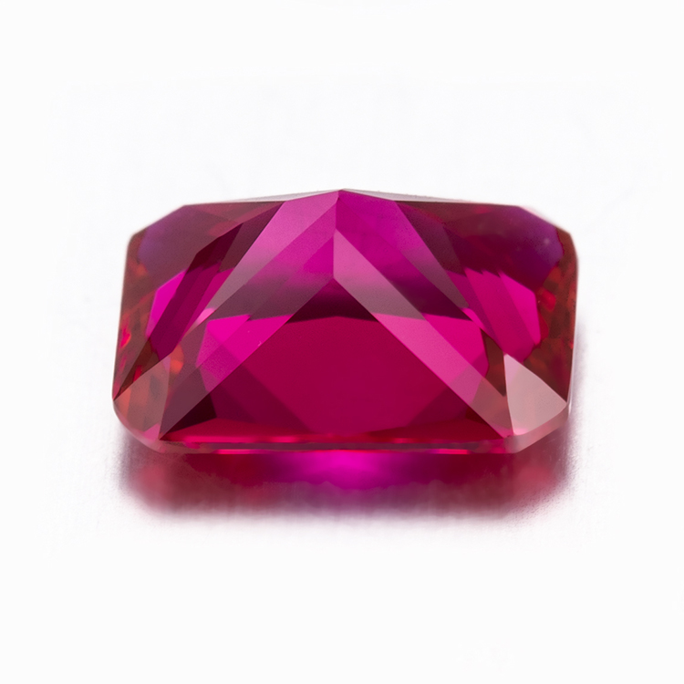 Messi Jewelry - Octangle Lab Grown Corundum Hydrothermal Ruby Stone Lab Created Ruby Lab Ruby & Sapphire 8