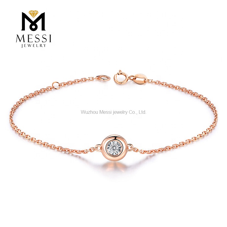 Messi Smycken | Nyaste moissanit tennisarmband i vitguld grossist 8