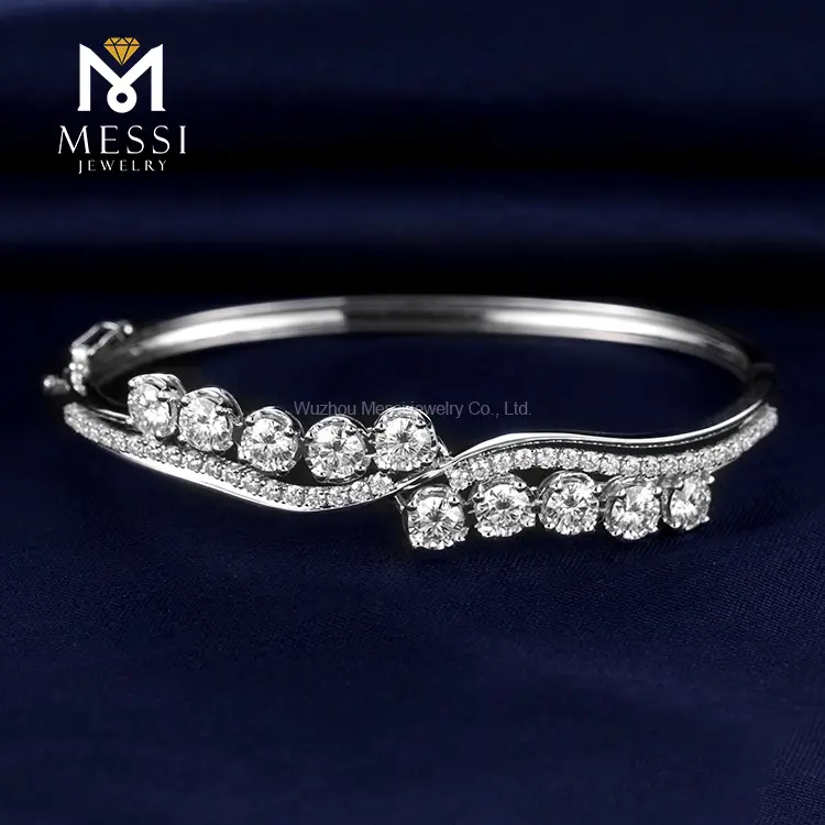 Practical moissanite gold bracelet from China | Messi Jewelry 5