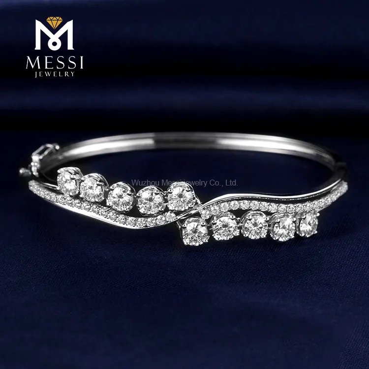Practical moissanite gold bracelet from China | Messi Jewelry 5