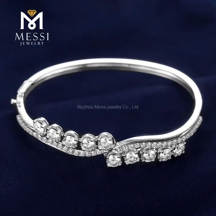 Practical moissanite gold bracelet from China | Messi Jewelry 7