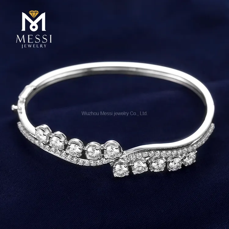 Practical moissanite gold bracelet from China | Messi Jewelry 7