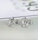 Пользовательские серьги Moissanite Stud в производителе цен на завод по фабрике белого золота | Мессиковые украшения 3