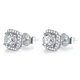 Moissanite Sterling Silver Earrings with GRA Certificate 2