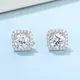 Moissanite Sterling Silver Earrings with GRA Certificate 3