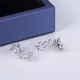 Moissanite Martini Stud Earrings - Lab Grown Diamond Fashion Jewelry 5