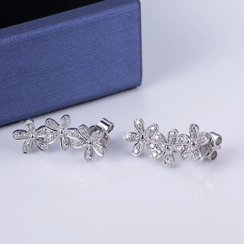 Moissanite Martini Stud Earrings - Lab Grown Diamond Fashion Jewelry 4