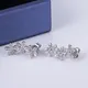 Moissanite Martini Stud Earrings - Lab Grown Diamond Fashion Jewelry 4