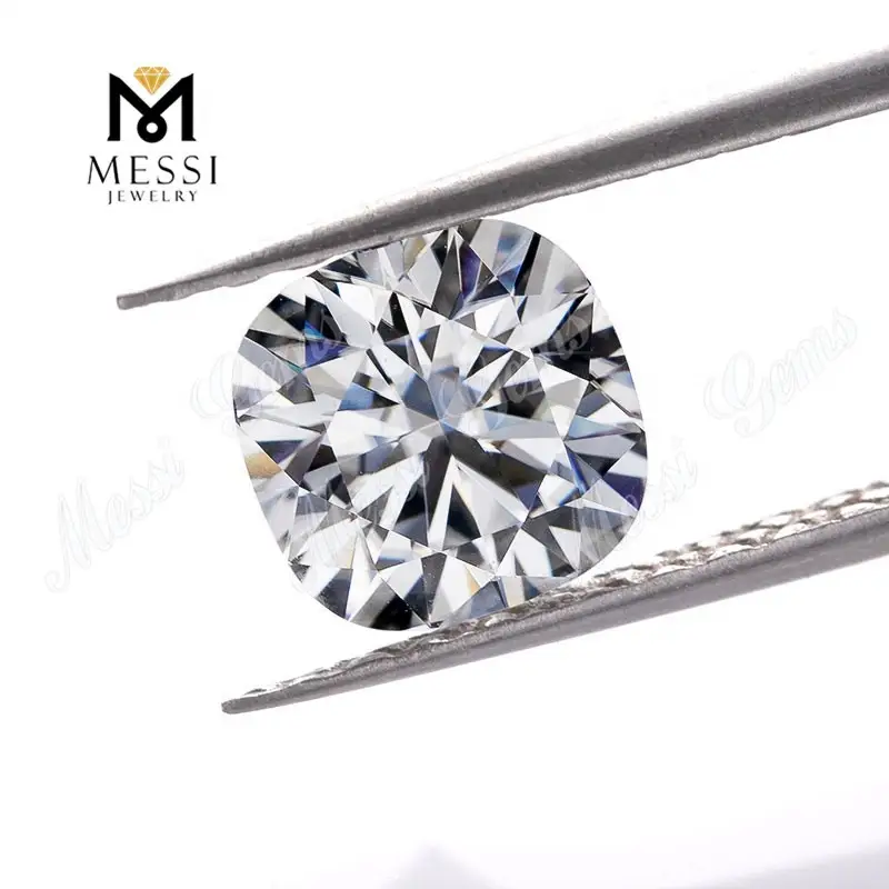Gioielli Messi - Cuscinetto di gioielli Messi Custa DEF VVS Moissanite 4x4mm -10x10mm Wuzhou Sintetico pietre preziose sciolte Moissanite 1