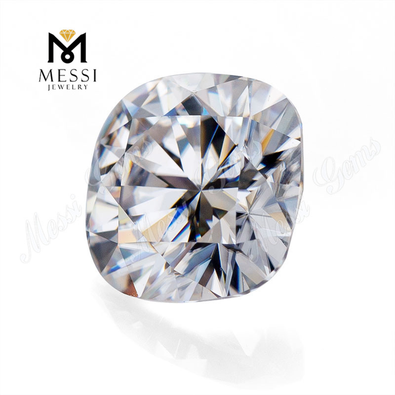 Messi Jewelry cushion cut DEF VVS moissanite 4x4mm-10x10mm Wuzhou synthetic loose gemstones moissanite