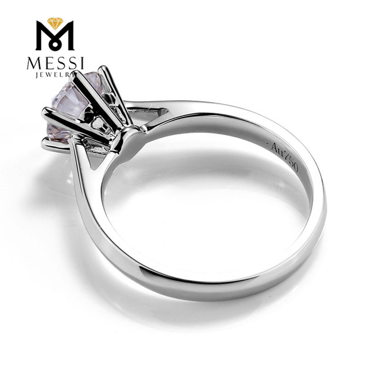 Messi Alahas - Messi Alahas 1 Carat VVS DEF moissanite diamante 14k 18k bulawan nga engagement wedding ring CVD synthetic solitary moissanite singsing Singsing 12