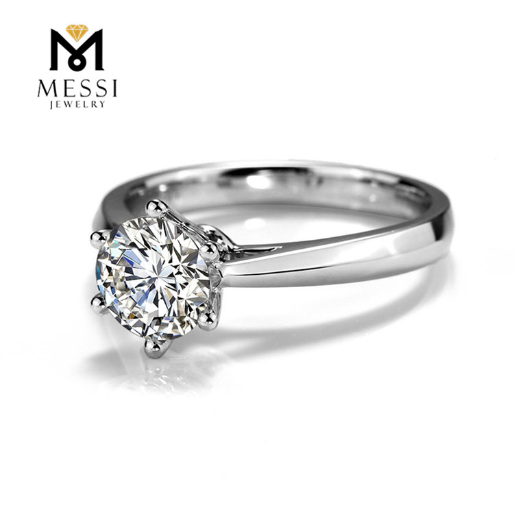 Messi Alahas - Messi Alahas 1 Carat VVS DEF moissanite diamante 14k 18k bulawan nga engagement wedding ring CVD synthetic solitary moissanite singsing Singsing 10