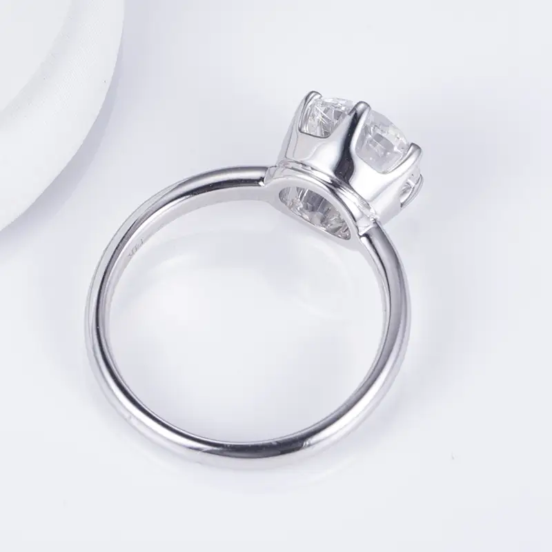 yellow gold moissanite ring at Wholesale Prices | Messi Jewelry 4