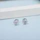Custom moissanite earrings sterling silver factory price Manufacturer | Messi Jewelry 4