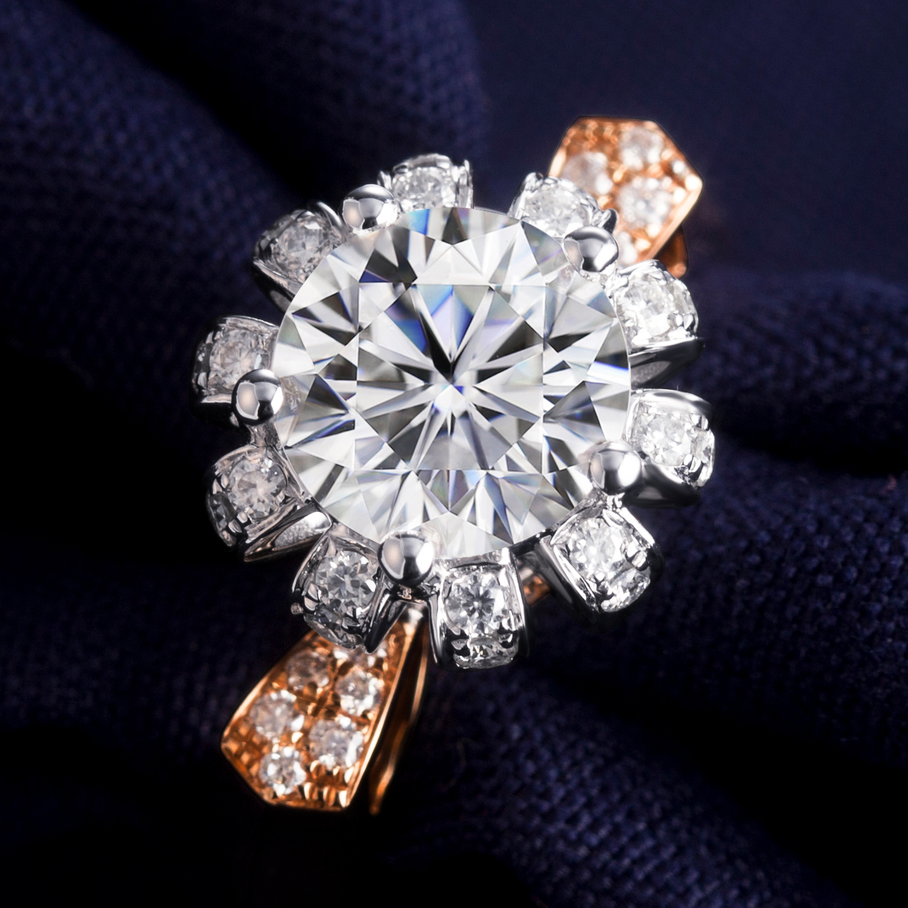 Barang Kemas Messi - Cincin perhiasan Messi 14k 18k mawar Emas Hadiah Barang Kemas Wanita Cina Eropah Geometrik Bergaya Pesta Cincin 10