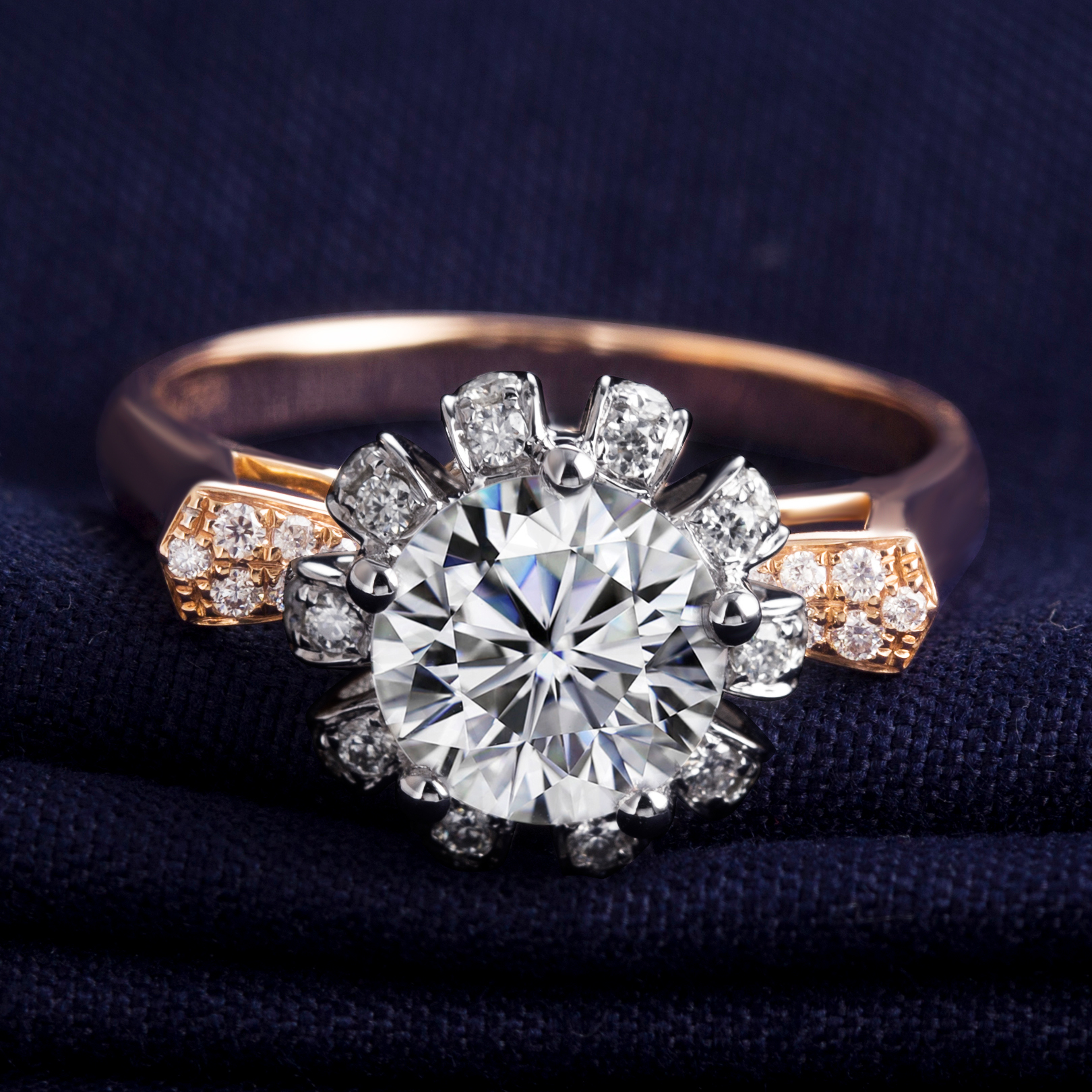 Barang Kemas Messi - Cincin perhiasan Messi 14k 18k mawar Emas Hadiah Barang Kemas Wanita Cina Eropah Geometrik Bergaya Pesta Cincin 11