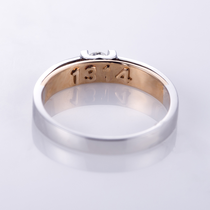 Elegant 18K Gold Moissanite Couple Ring 13
