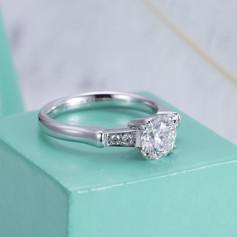 메시 보석류 -Messi Jewelry MSR -524 PT950 약혼 웨딩 여성 HPHT CVD 실험실 다이아몬드 링 실험실 다이아몬드 보석 11