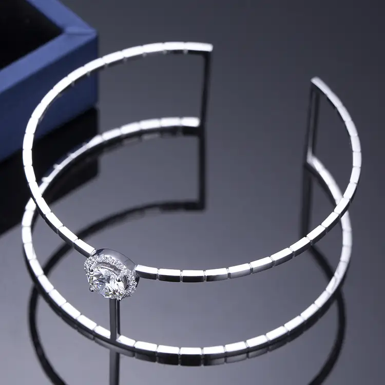 Messi Jewelry | bulk production lab created sapphire tennis bracelet customized 4
