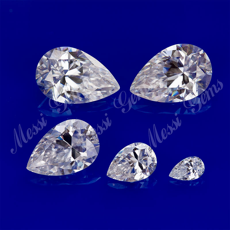 Messi Alahas - Messi Alahas Pear Giputol 1.5mm Sa 16mm DEF GH nga kolor Moissanite Pear 15