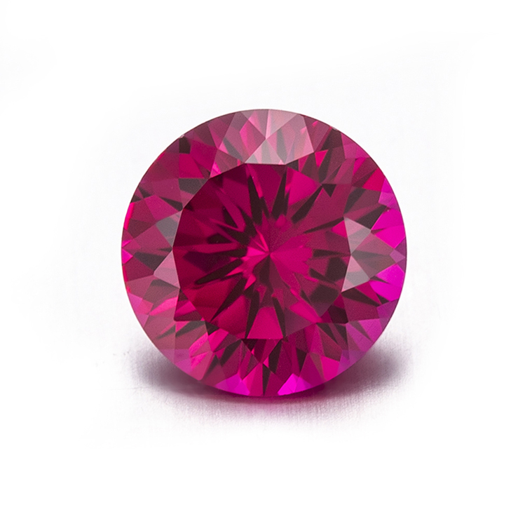 Barang Kemas Messi - Roundl Lab Tumbuh Korundum Hidroterma Batu Ruby Lab Dicipta Ruby Lab Ruby & Nilam 8