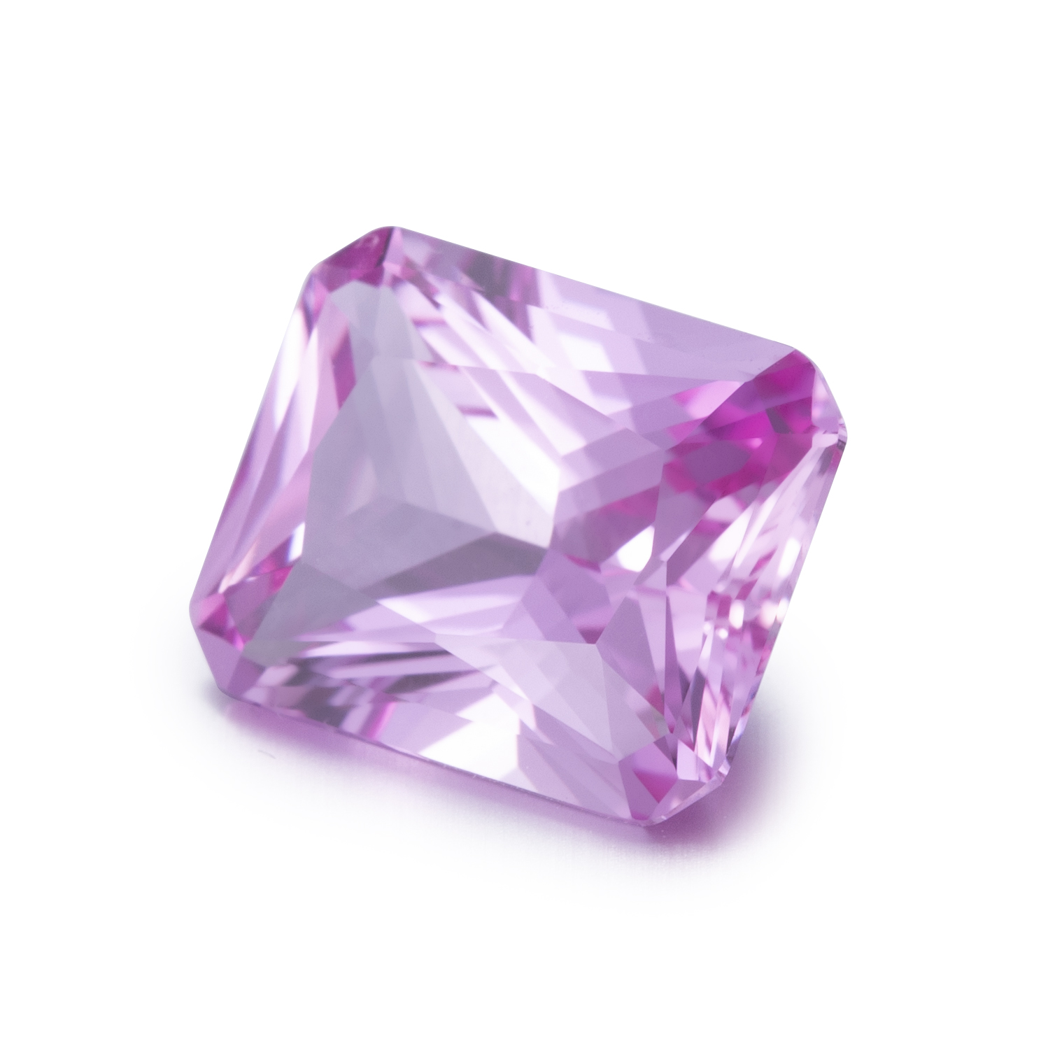 Messi Jewelry - Octangle Lab Grown Corundum Hydrothermal Pink Sapphire Stone Lab Created Pink Sapphire Lab Ruby & Sapphire 8