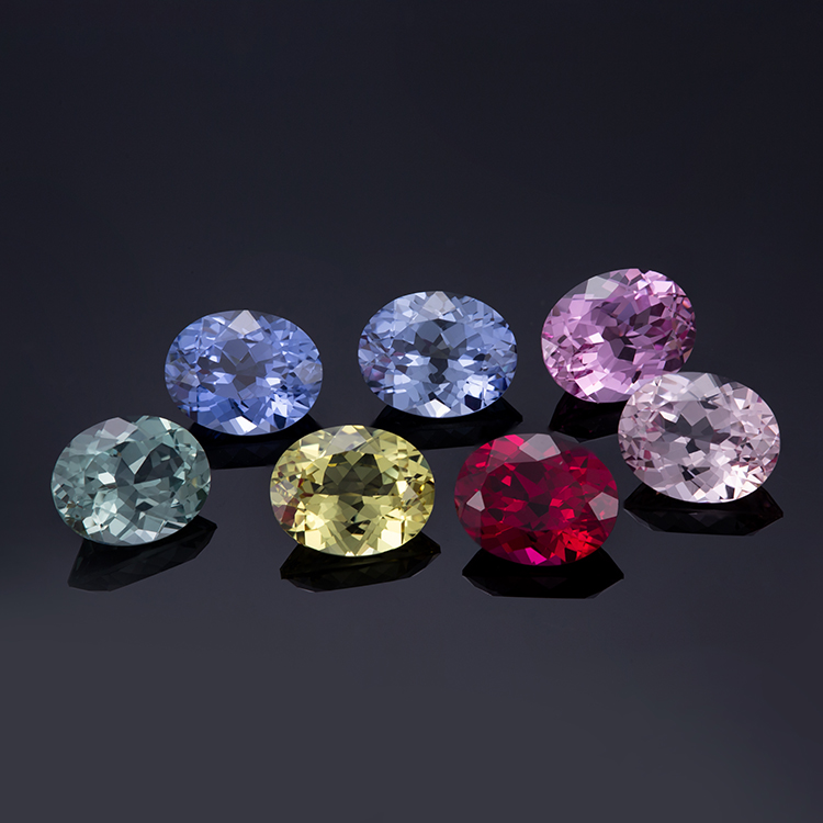 Messi Jewelry - Oval Loose Synthetic Gemstone Hydrothermal Sapphire Lab Grown Yellow Sapphire Lab Ruby & Sapphire 10