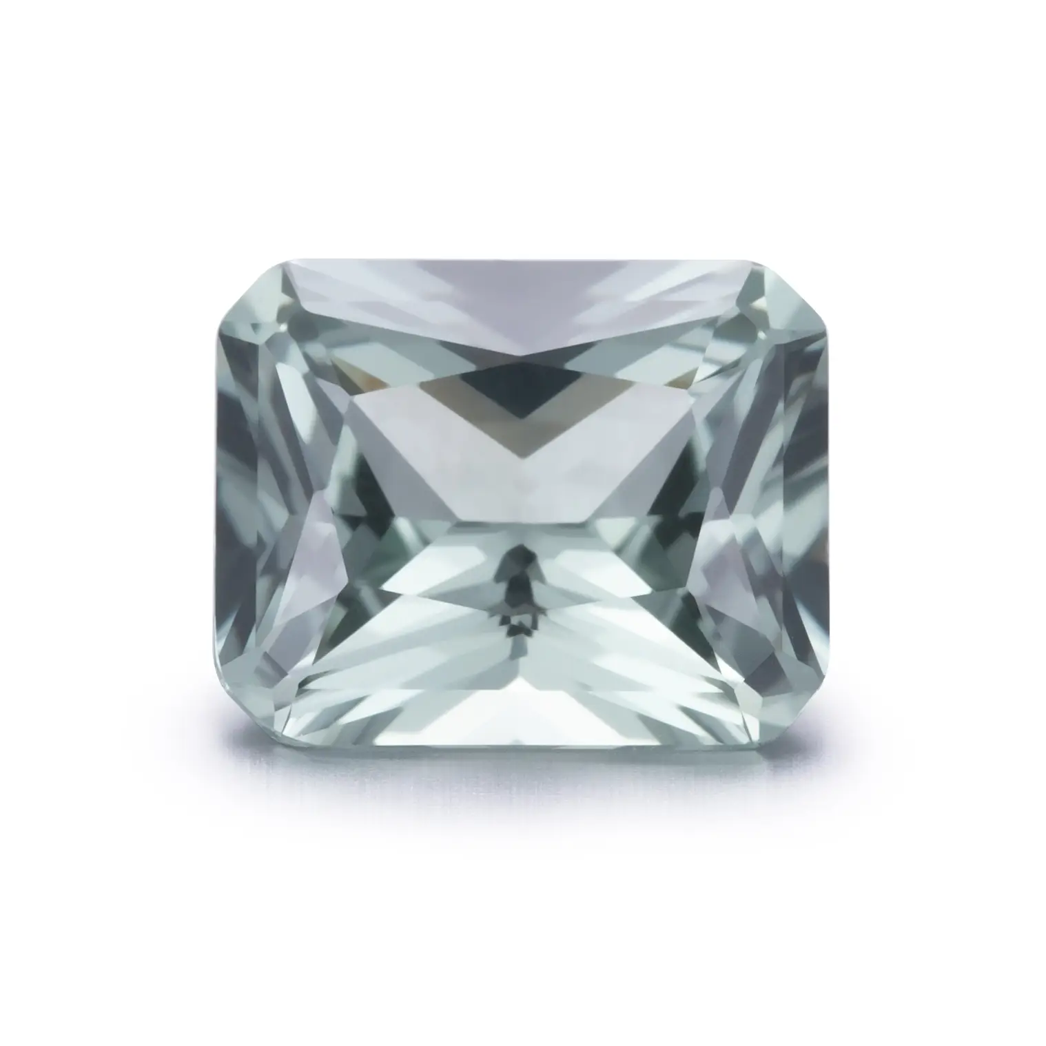 Gioielli Messi - Ottangole idrotermale Green Sapphire Stone Lab Creato Green Sapphire Lab Ruby & Sapphire 1