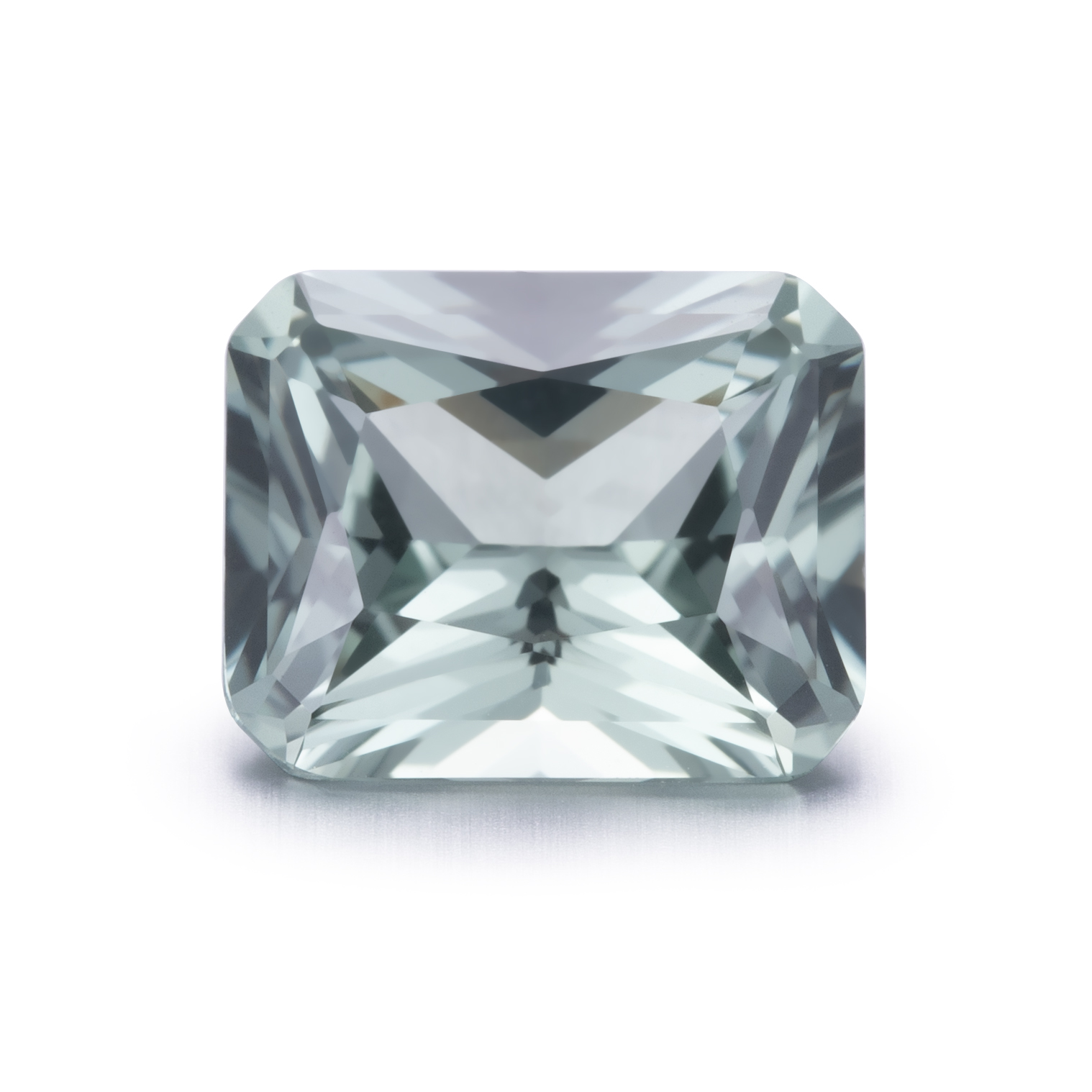 Messi Alahas - Octangle Hydrothermal Green Sapphire Stone Lab Gibuhat Green Sapphire Lab Ruby & Sapphire 7