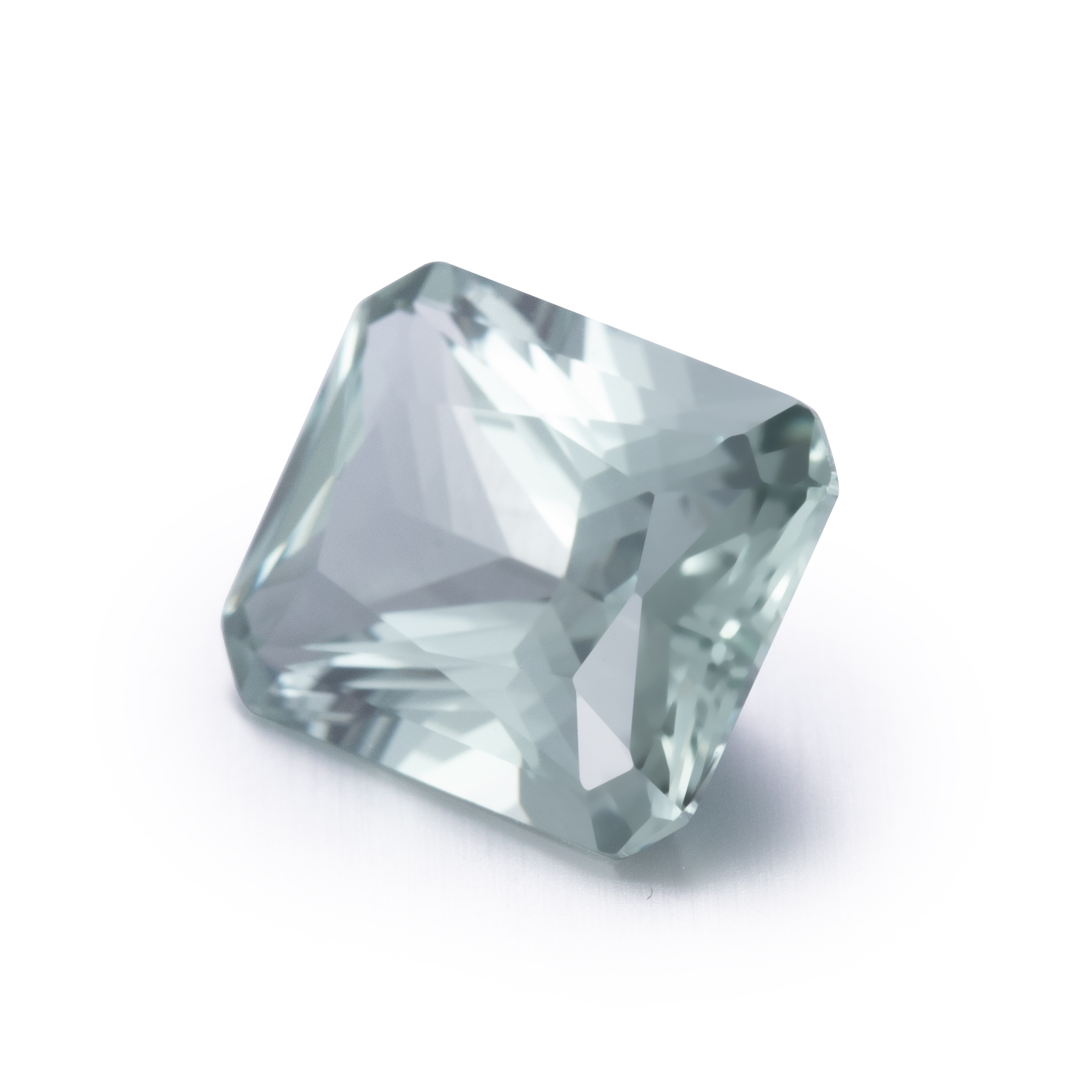 Messi Alahas - Octangle Hydrothermal Green Sapphire Stone Lab Gibuhat Green Sapphire Lab Ruby & Sapphire 8