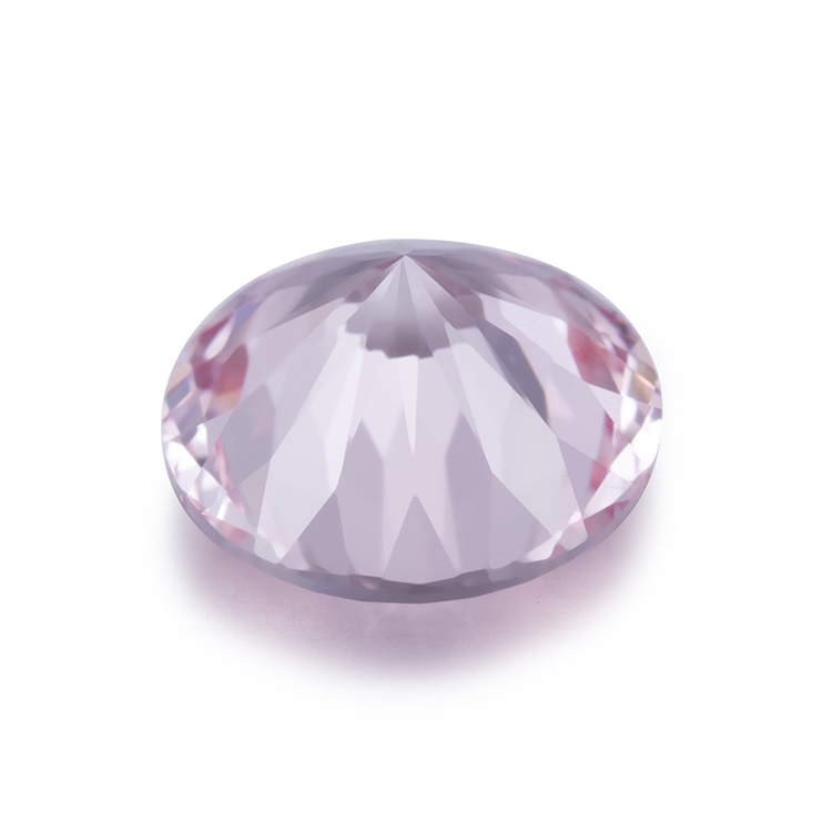 Messi Jewelry - Round Hydrothermal Morganite Stone Lab Grown Pink Morganite Lab Created Morganite Lab Ruby & Sapphire 8