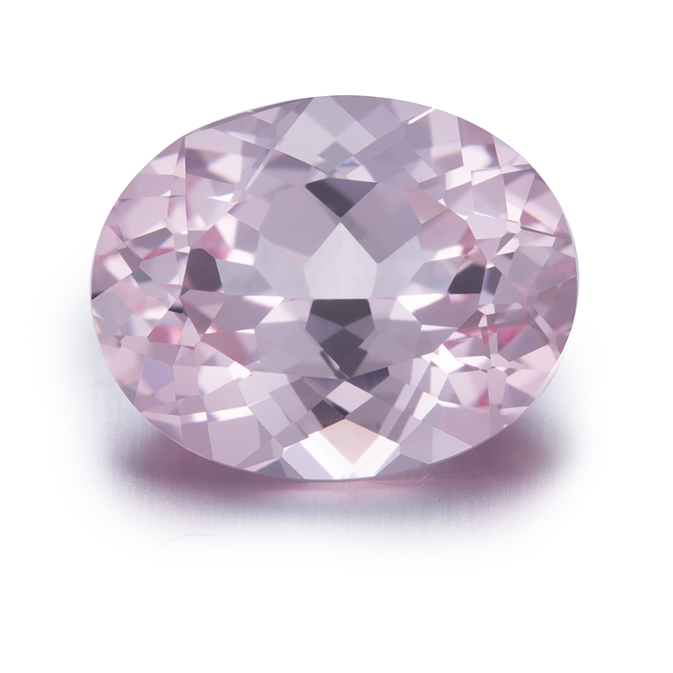 Ювелирные изделия Messi - Овальная гидротермальная морганит -каменная лаборатория создала Morganite Lab Ruby & сапфир 7