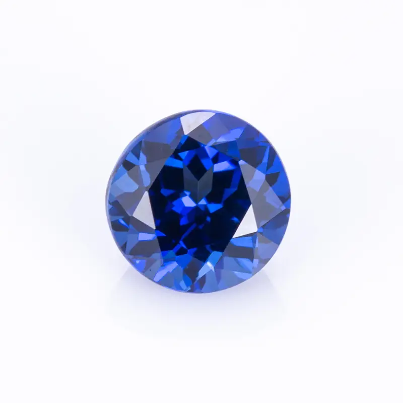 Gioielli Messi - Round Lab Grow Royal Blue Sapphire Hydrothermal Royalblue Sapphire Stone Lab creato Blue Sapphire Lab Ruby & Sapphire 1