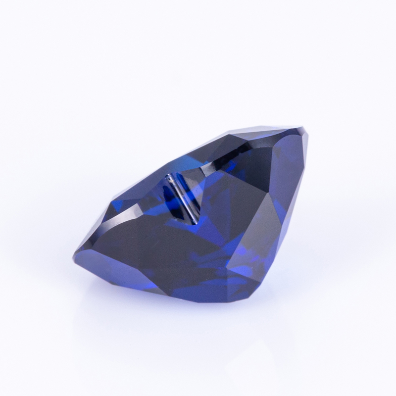 Messi Jewelry - Heart Shape Lab Grown Royal Blue Sapphire Hydrothermal RoyalBlue Sapphire Stone Lab Ruby & Sapphire 9