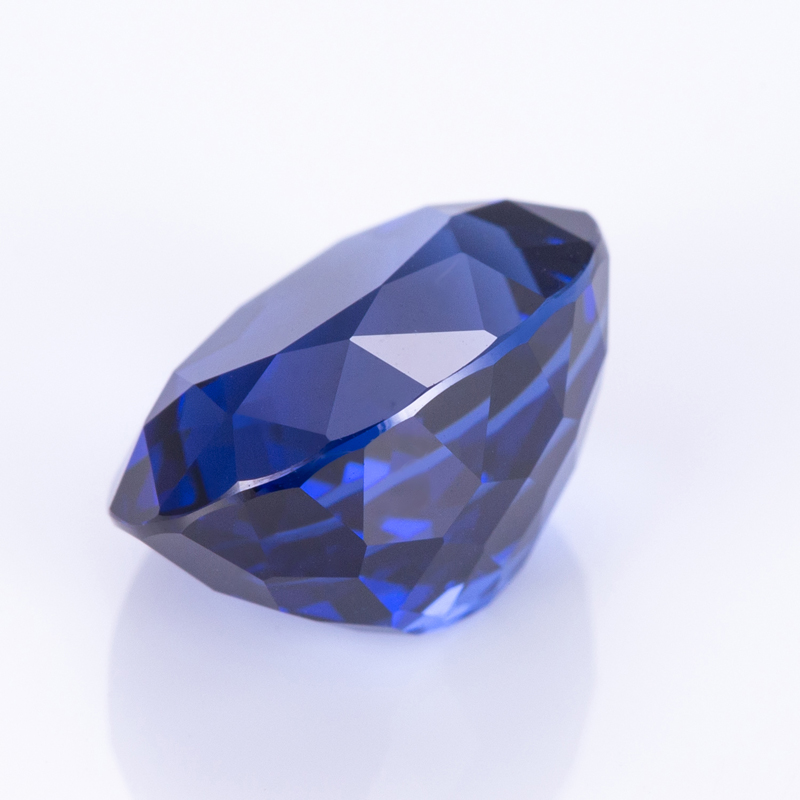 Messi Jewelry - Heart Shape Lab Grown Royal Blue Sapphire Hydrothermal RoyalBlue Sapphire Stone Lab Ruby & Sapphire 8