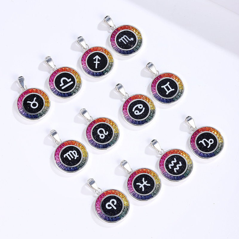 Messi Jewelry - Messi Jewelry lab grown gemstones 925sliver Gemini Aquarius Queen God pendant necklace angle eyes Necklace 8