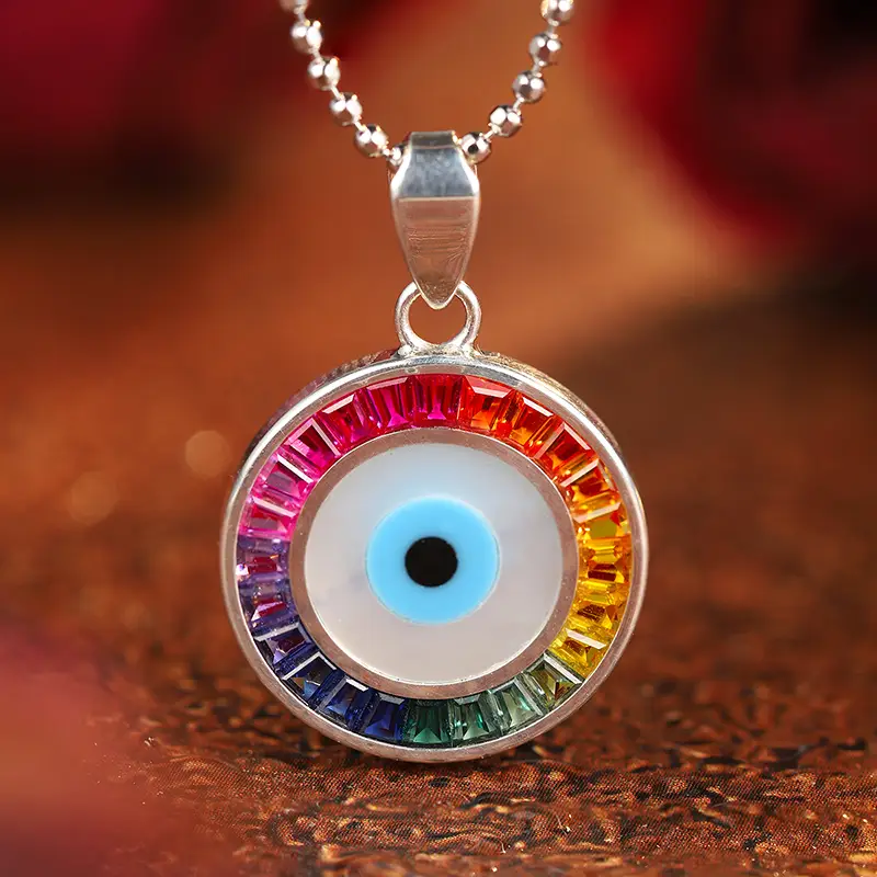 Messi Jewelry Lab Grown Gemstone Pendant Necklace - Top Quality 7