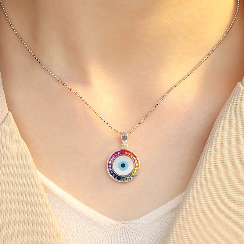 Messi Alahas Lab Gitubo nga Gemstone Pendant Necklace - Top Quality 8