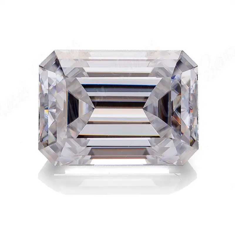 Gioielli Messi - Prezzo all'ingrosso Smeraldo Cut Diamond Def White VVS GEMSTONE SCio 1