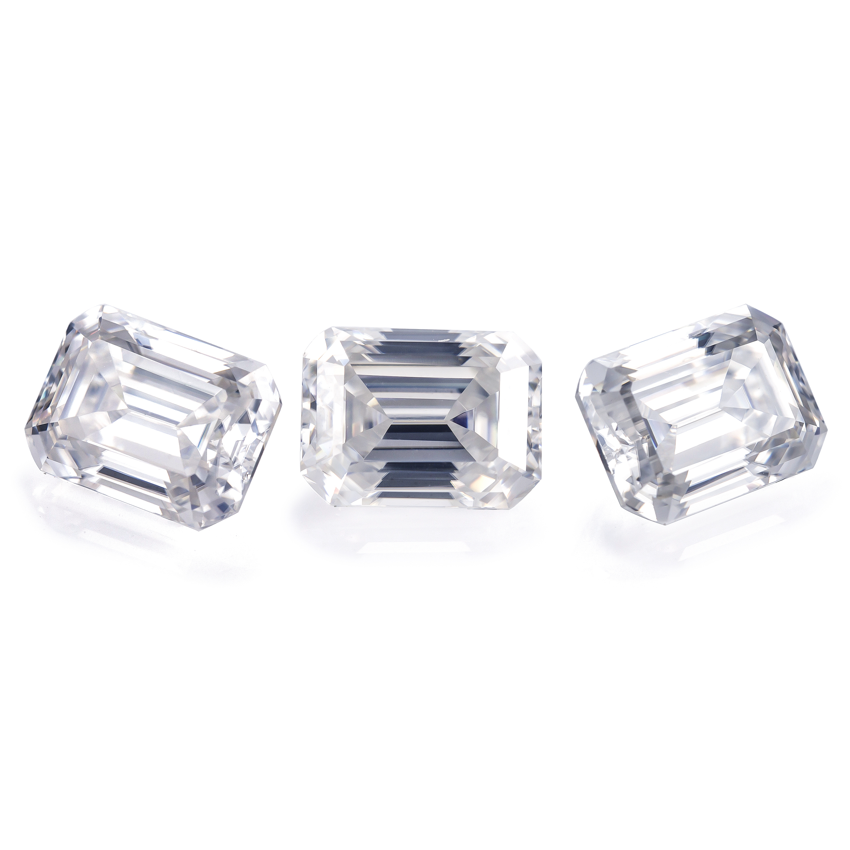 Messi Jewelry - wholesale price emerald cut diamond DEF white VVS loose gemstones synthetic moissanite Emerald 12